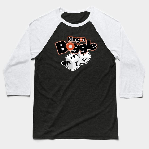 Klingon Boggle Baseball T-Shirt by innercoma@gmail.com